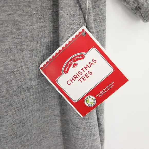 Christmas T-Shirt Gray Dear Santa I Can Explain Funny Ugly Sweater Holiday Time - Picture 6 of 10